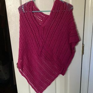Handmade Pink Poncho